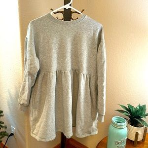 American Eagle Baby Doll long sleeve fleece knit dress